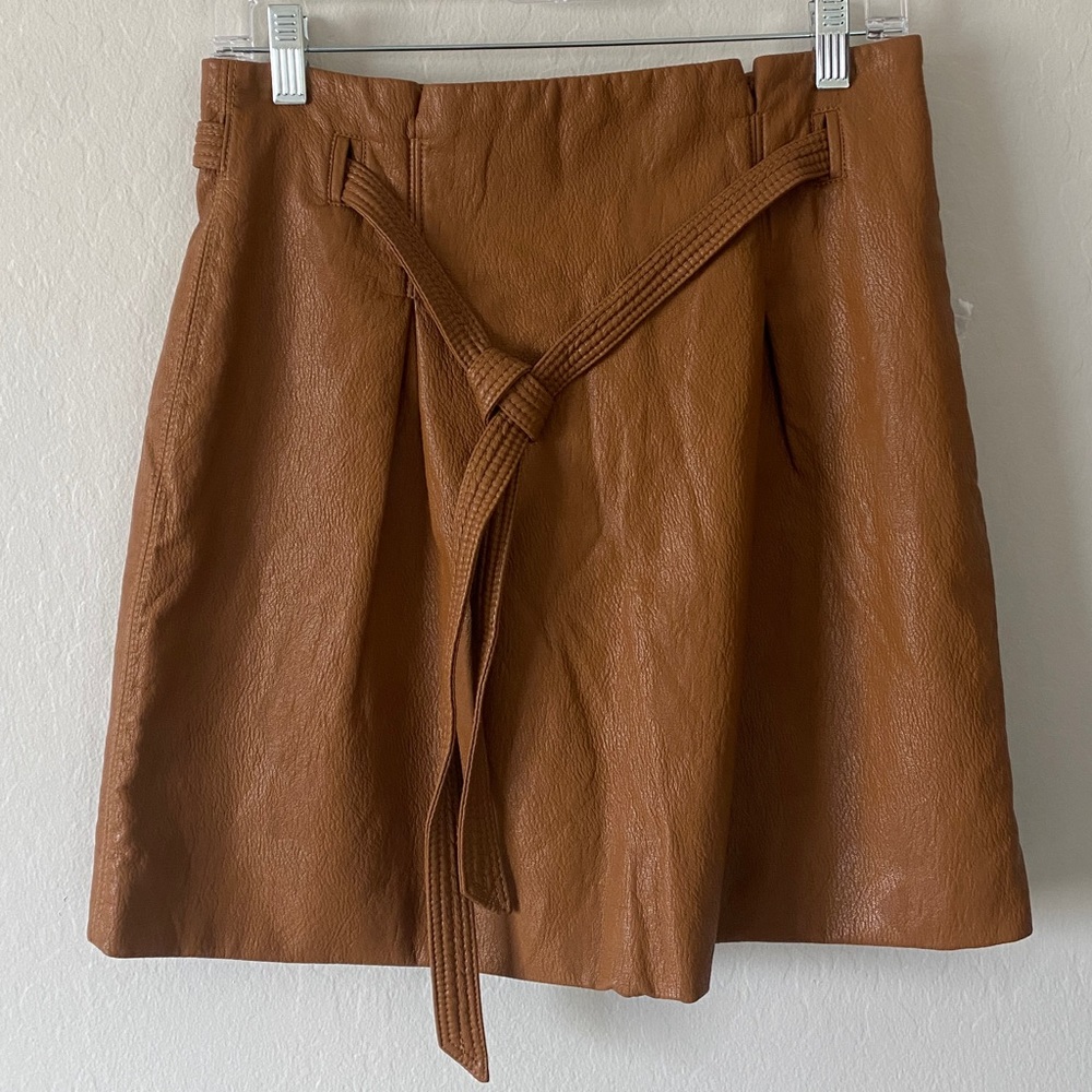 Free People Pleather Skirt NWOT